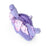Japan Sanrio - Kuromi Face-Shaped Pass Case (Dolly Rose)