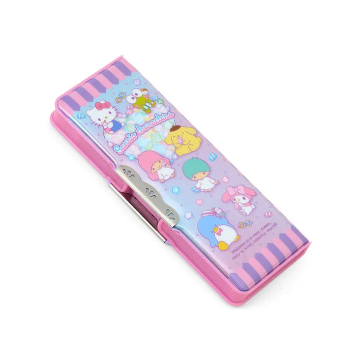 Japan Sanrio - Sanrio Characters Compact Pencil Case Yokopita Hologram