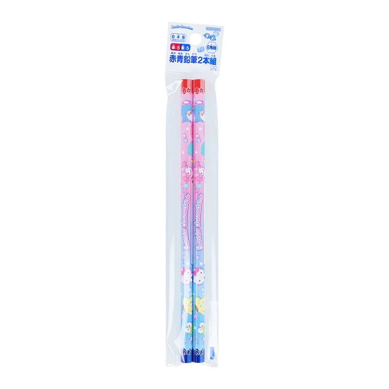 Japan Sanrio - Sanrio Characters Red and Blue Pencils, Set of 2