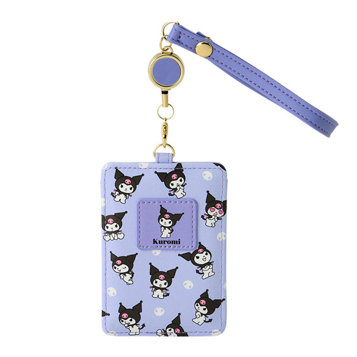 Japan Sanrio - Kuromi Pass Case with Reel