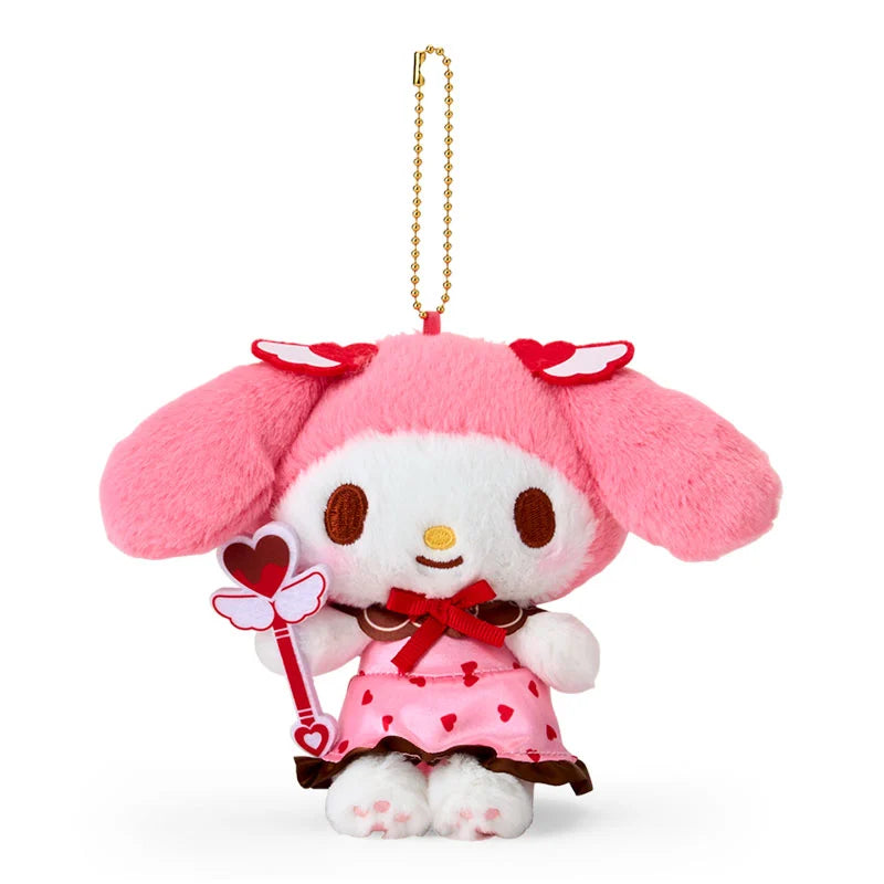 My Melody Hello Kitty Keychain Plush Target NIB SANRIO 50TH
