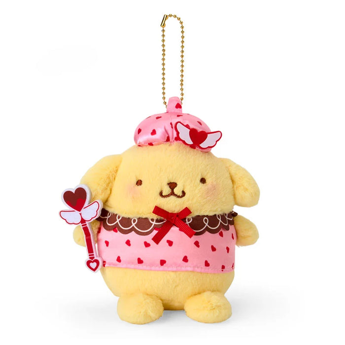 Japan Sanrio - Pompompurin Plush Keychain (Magical Heart)