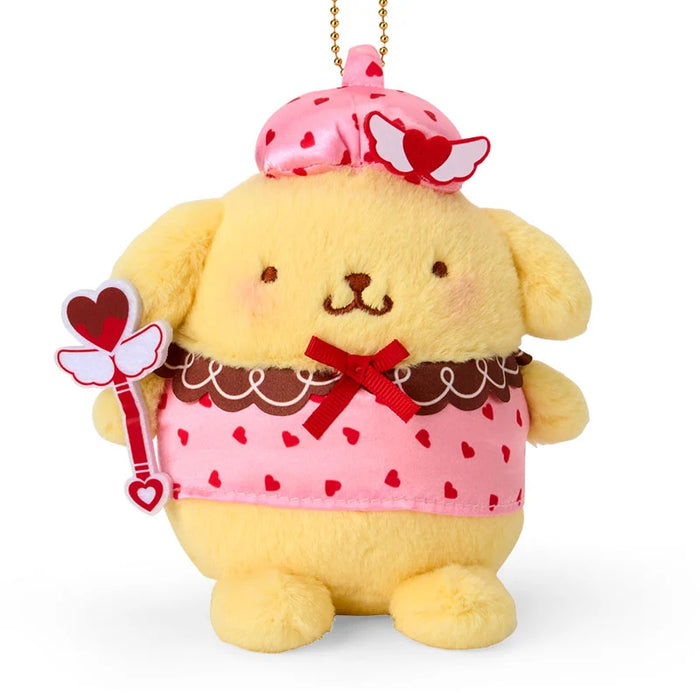 Japan Sanrio - Pompompurin Plush Keychain (Magical Heart)