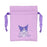 Japan Sanrio - Kuromi Drawstring Pouch (Cushion Ribbon)