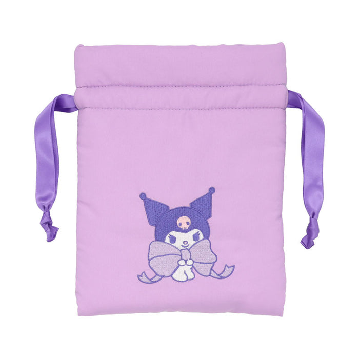 Japan Sanrio - Kuromi Drawstring Pouch (Cushion Ribbon)