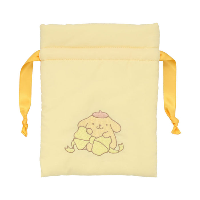 Japan Sanrio - Pompompurin Drawstring Pouch (Cushion Ribbon)