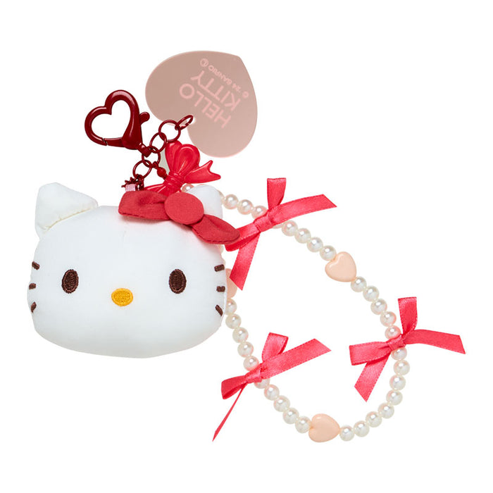 Japan Sanrio - Hello Kitty Bead Strap with Mascot (Cushion Ribbon)