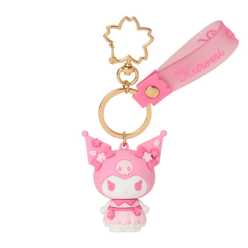 Japan Sanrio - Kuromi 3D Keychain (Sakura 2025)