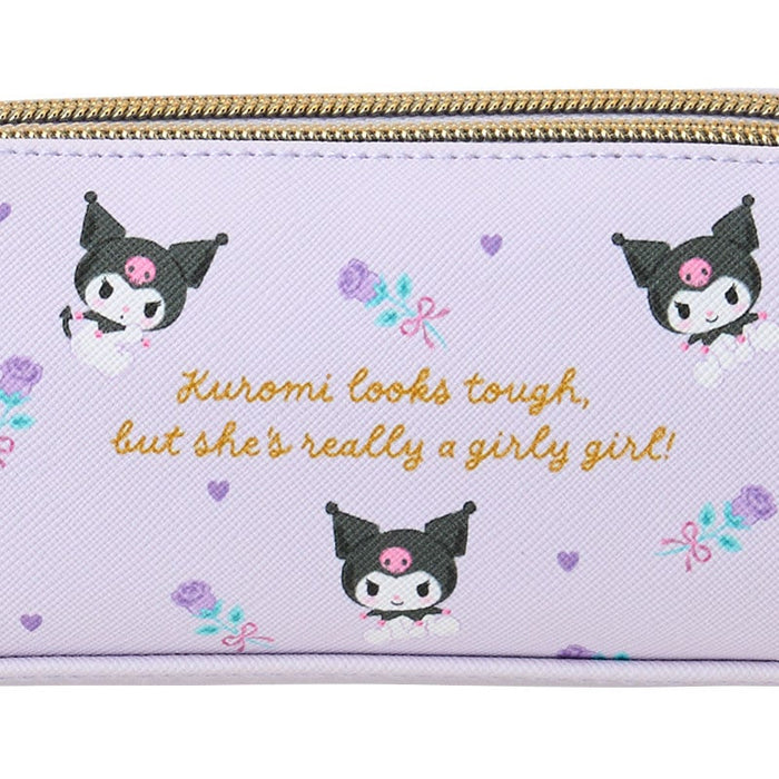 Japan Sanrio - Kuromi Double Zipper Pen Case