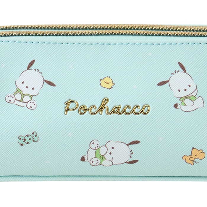 Japan Sanrio - Pochacco Double Zipper Pen Case