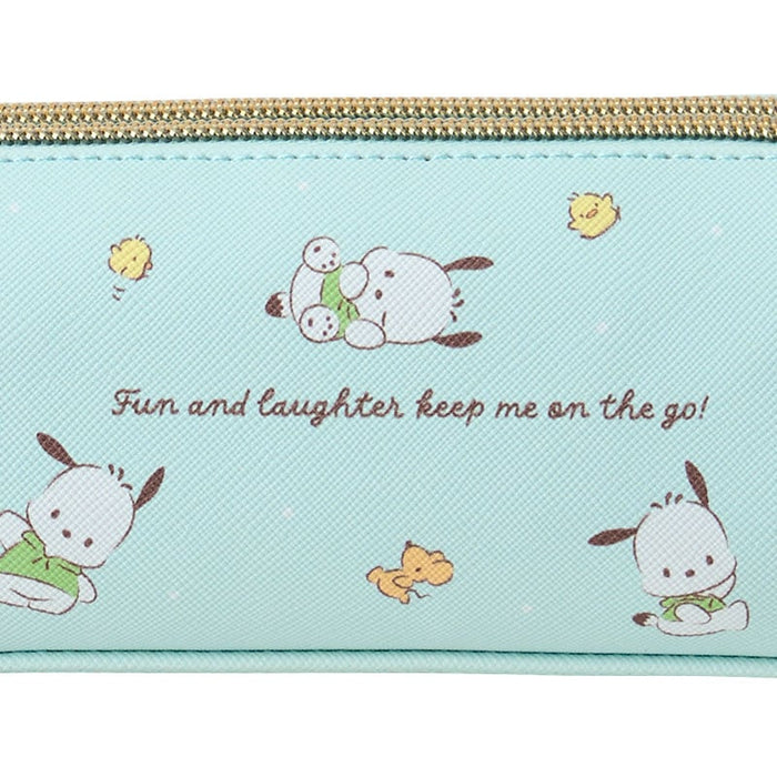 Japan Sanrio - Pochacco Double Zipper Pen Case