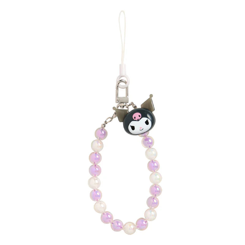 Japan Sanrio - Kuromi Beaded Hand Strap