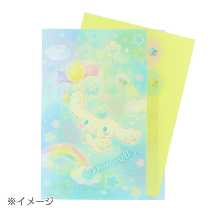 Japan Sanrio - Cinnamoroll A4 Clear File with 5 Pockets (Dreamy!)
