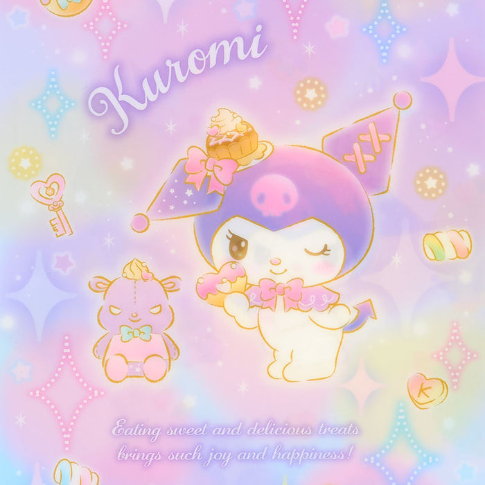 Japan Sanrio - Kuromi A4 Clear File with 5 Pockets (Dreamy!)
