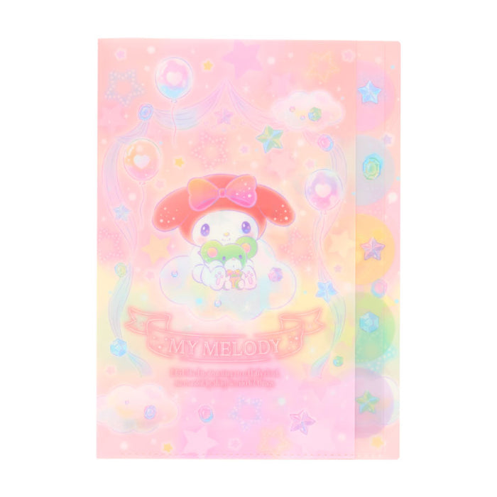 Japan Sanrio - My Melody A4 Clear File with 5 Pockets (Dreamy!)