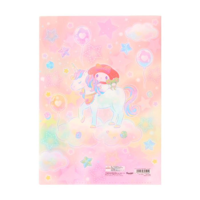Japan Sanrio - My Melody A4 Clear File with 5 Pockets (Dreamy!)