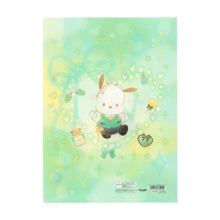Japan Sanrio - Pochacco A4 Clear File with 5 Pockets (Dreamy!)