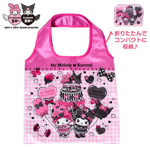 Japan Sanrio - My Melody & Kuromi Satin Eco Bag