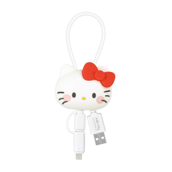 Japan Sanrio - Hello Kitty Multi-Charging Cable with Mascot Cover