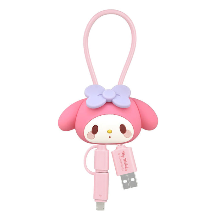 Japan Sanrio - My Melody Multi-Charging Cable with Mascot Cover