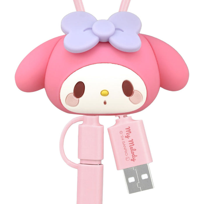 Japan Sanrio - My Melody Multi-Charging Cable with Mascot Cover