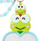 Japan Sanrio - Kero Kero Keroppi Custom Keychain (Character Grand Prize 2nd Edition I Love Me Series PART 1)