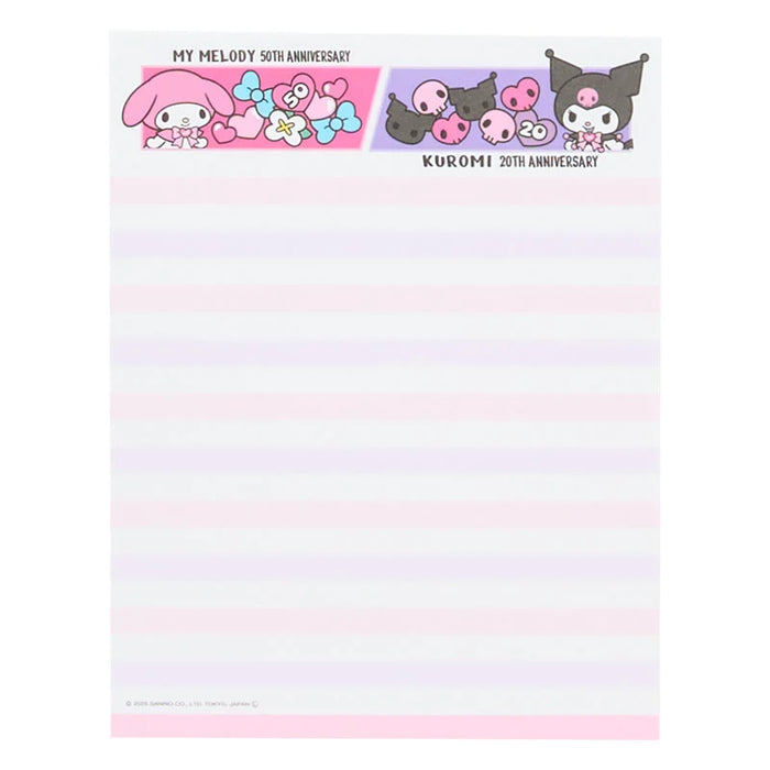 Japan Sanrio - My Melody & Kuromi My Select Letter (Happy Anniversary)