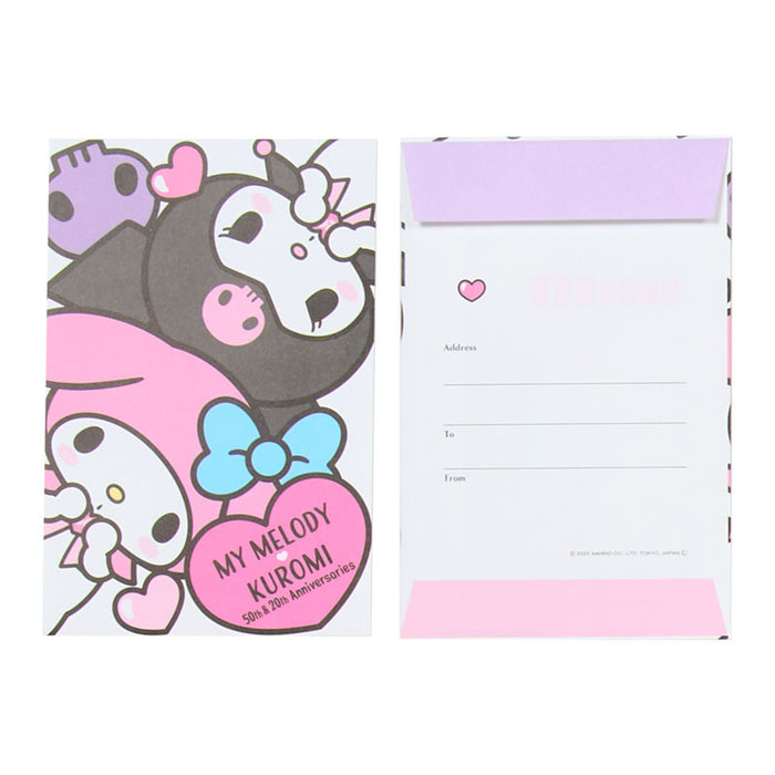 Japan Sanrio - My Melody & Kuromi My Select Letter (Happy Anniversary)