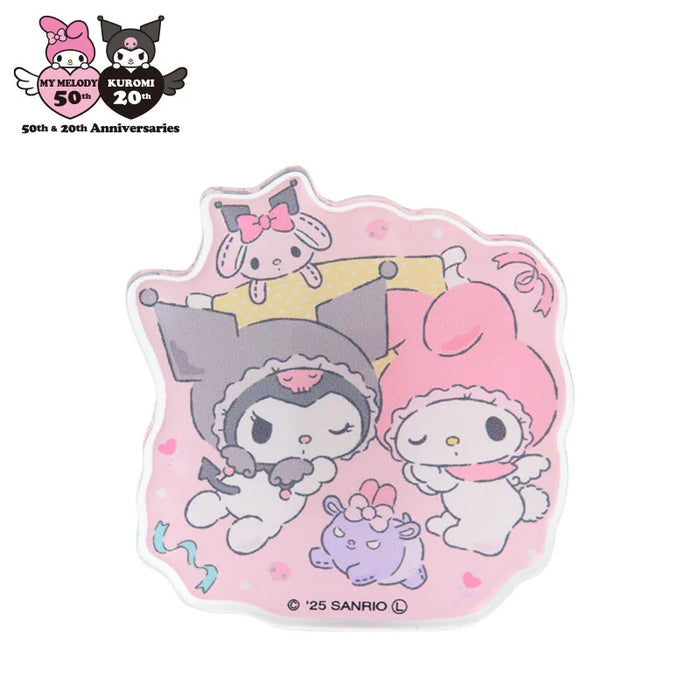 Japan Sanrio - My Melody & Kuromi Acrylic clip (Angel)