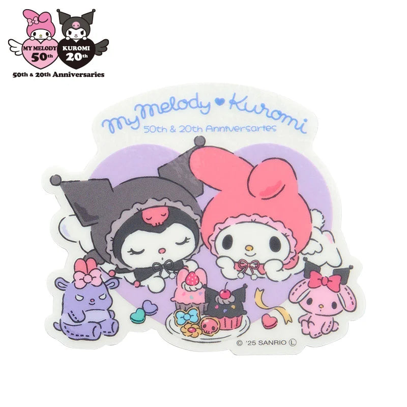 Japan Sanrio - My Melody & Kuromi Decopeta Sticker (Angel)