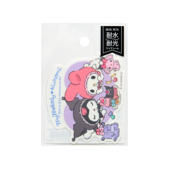 Japan Sanrio - My Melody & Kuromi Decopeta Sticker (Angel)