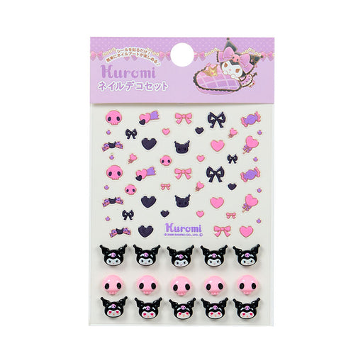 Japan Sanrio - Kuromi Nail Deco Set
