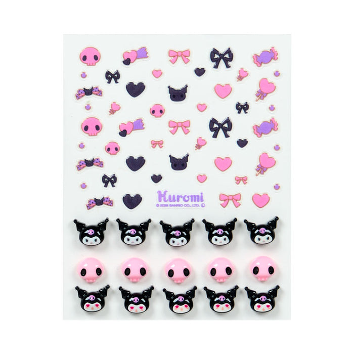 Japan Sanrio - Kuromi Nail Deco Set