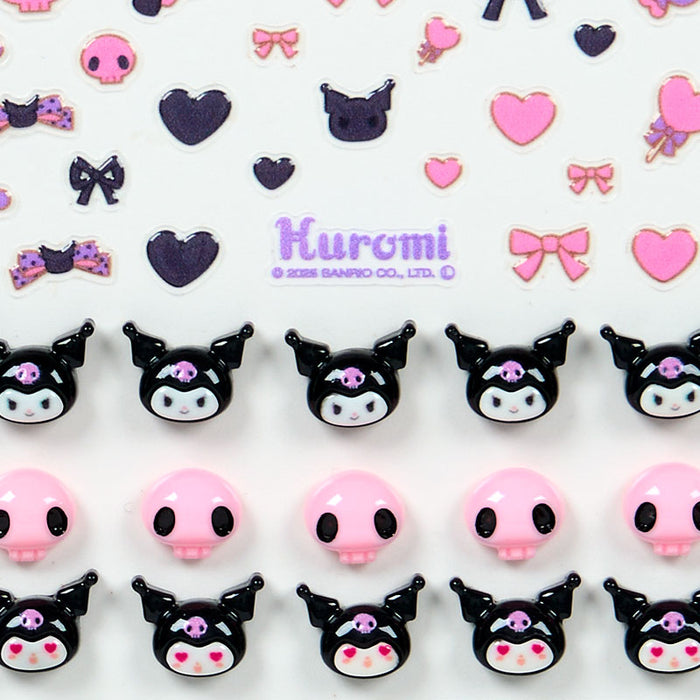 Japan Sanrio - Kuromi Nail Deco Set