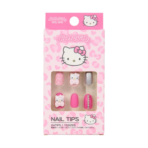 Japan Sanrio - Hello Kitty Leopard Print Nail Tips