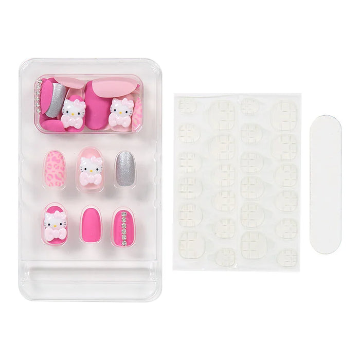 Japan Sanrio - Hello Kitty Leopard Print Nail Tips