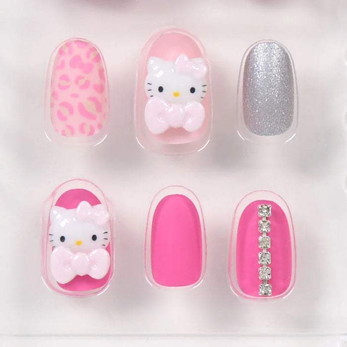 Japan Sanrio - Hello Kitty Leopard Print Nail Tips