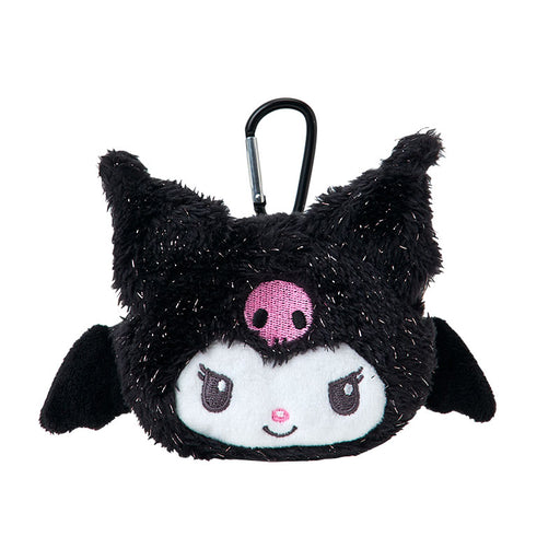 Japan Sanrio - Kuromi Face Mini Pouch Color: Black