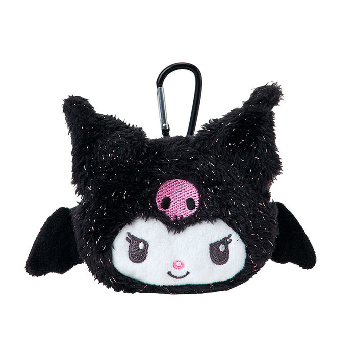 Japan Sanrio - Kuromi Face Mini Pouch Color: Black