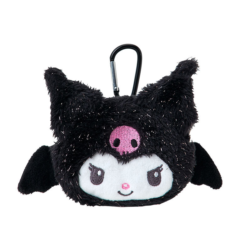 Japan Sanrio - Kuromi Face Mini Pouch Color: Black