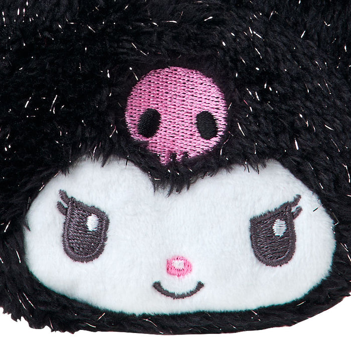 Japan Sanrio - Kuromi Face Mini Pouch Color: Black