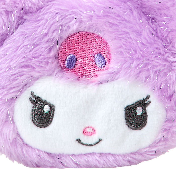 Japan Sanrio - Kuromi Face Mini Pouch Color: Purple