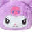 Japan Sanrio - Kuromi Face Pass Case (Angel) Color: Purple