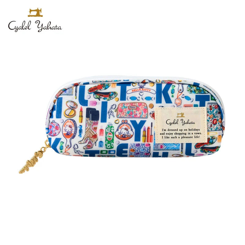 Japan Sanrio - Hello Kitty Zippered Glasses Case (ABC) Color: Blue