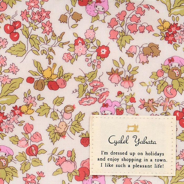 Japan Sanrio - My Melody Liberty Fabrics Flat Pouch (Flower) Color: Pink