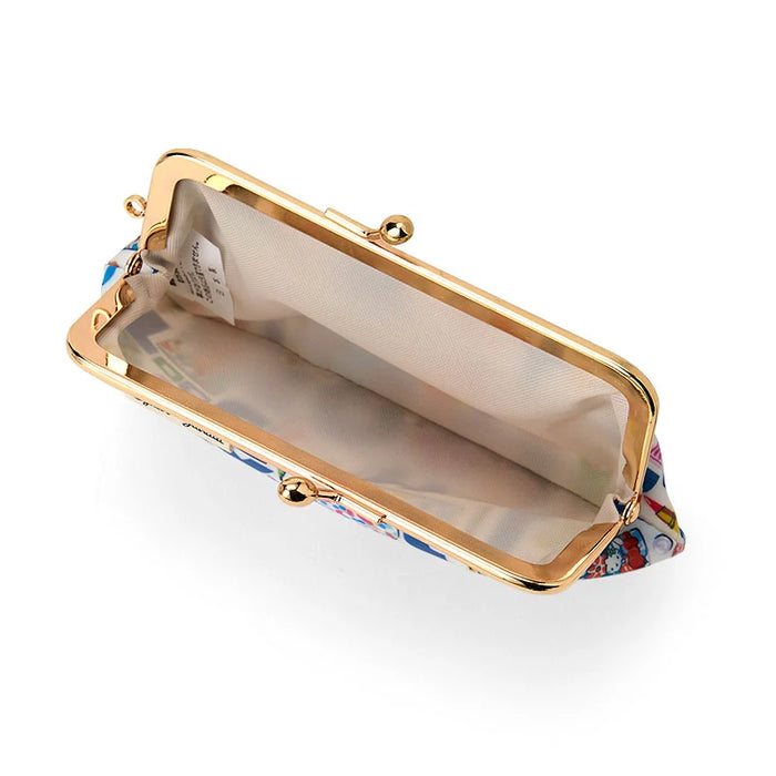 Japan Sanrio - Hello Kitty Liberty Fabrics Mini Purse Pouch (ABC) Color: Blue