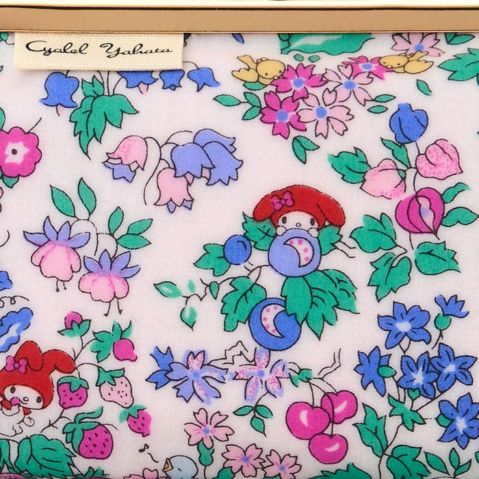 Japan Sanrio - My Melody Liberty Fabrics Mini Purse Pouch (Flower) Color: White