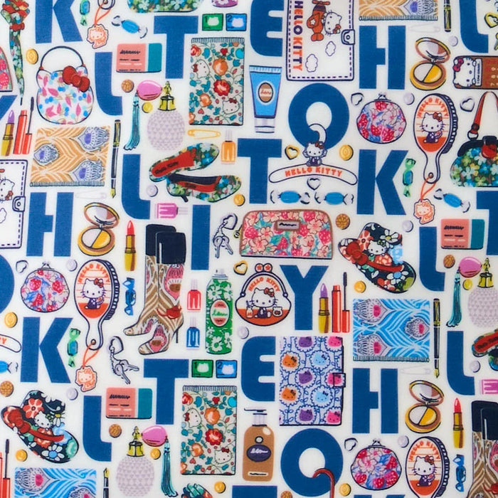 Japan Sanrio - Hello Kitty Liberty Fabrics Tote Bag S (ABC) Color: Blue