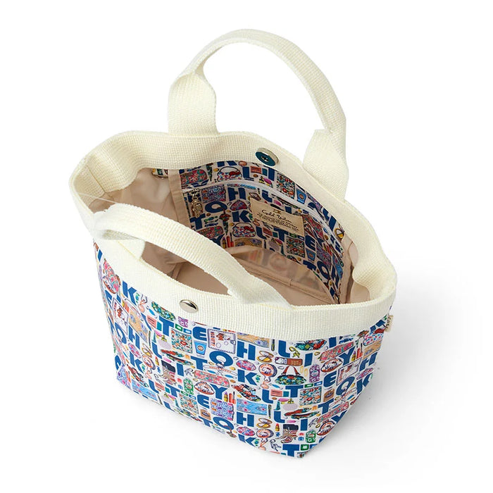 Japan Sanrio - Hello Kitty Liberty Fabrics Tote Bag S (ABC) Color: Blue