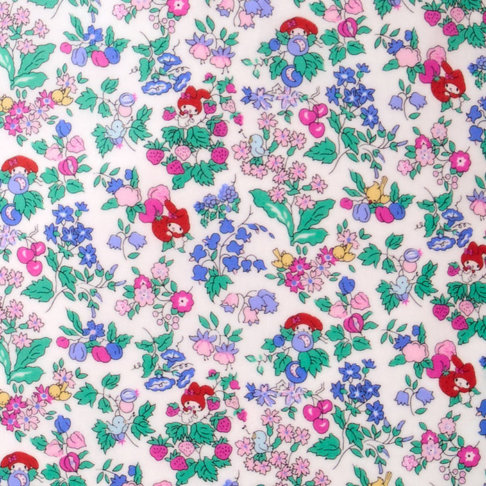 Japan Sanrio - My Melody Liberty Fabrics Tote Bag L (Flower) Color: White
